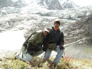 In front of Mt hanuman Tibba